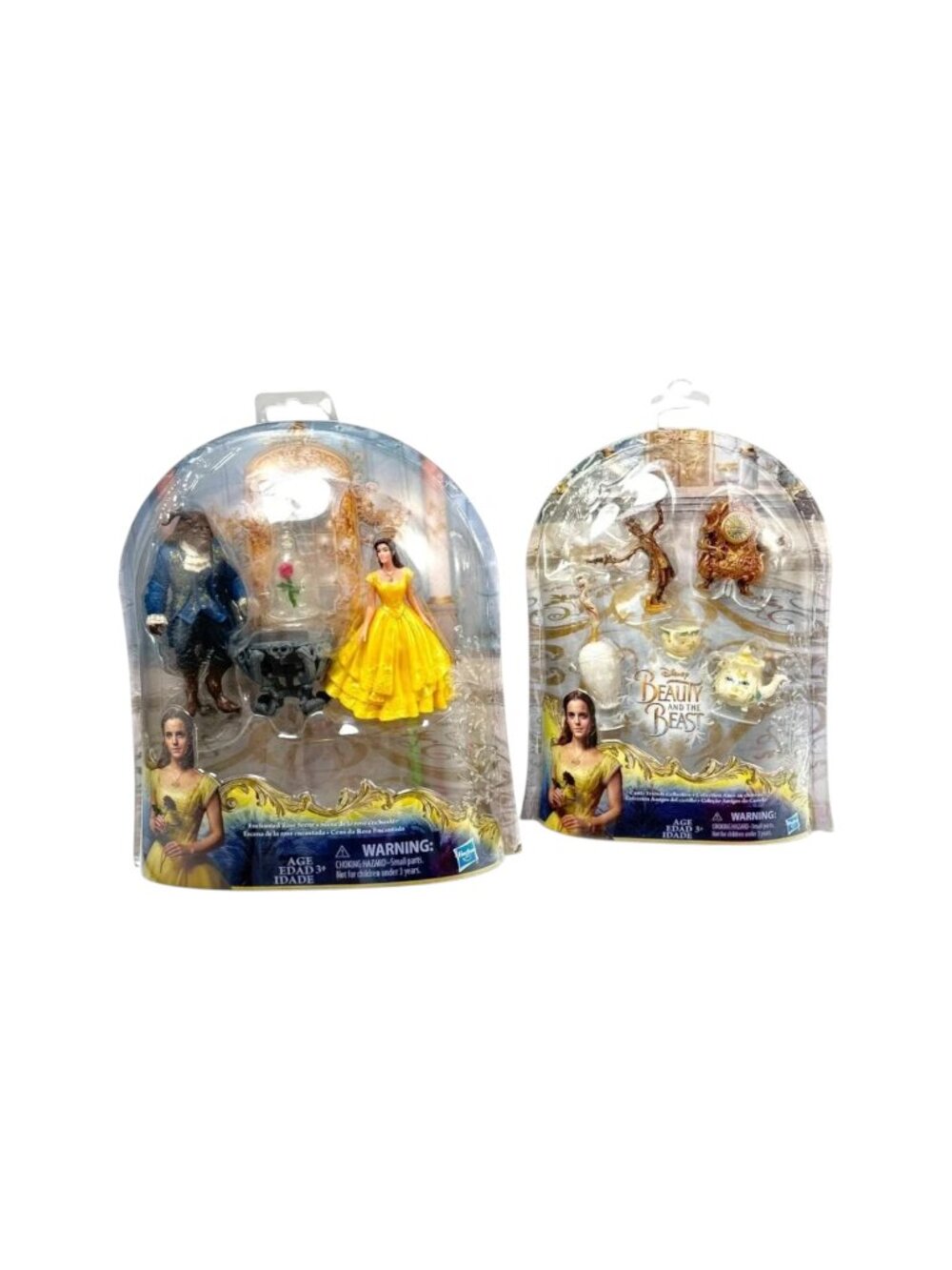 Hasbro Disney Beauty and the Beast‎ Lot 2  Enchanted Rose Set and Friends